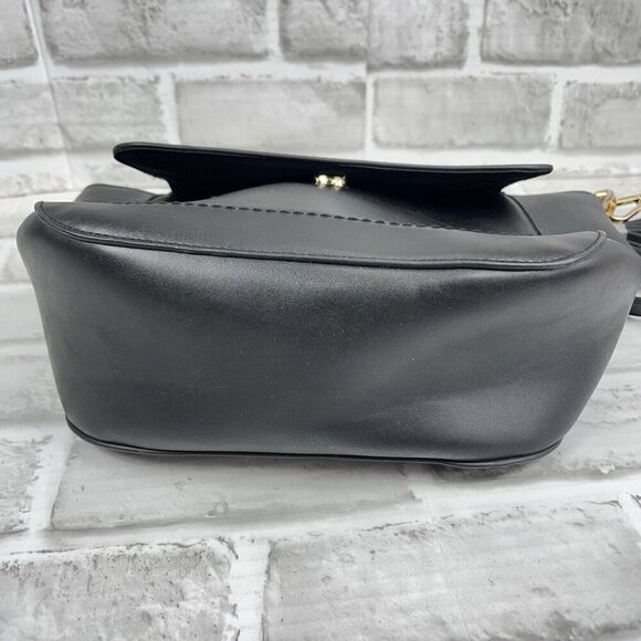 A New Day Black Crossbody Satchel Bag Purse Adjustable Strap and Twilly Scarf - Picture 3 of 13